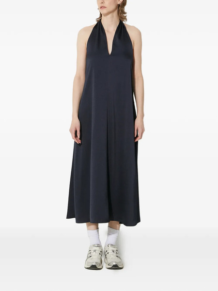  Samsoe Samsoe V-neck Halter-neck Midi Dress - Blue 