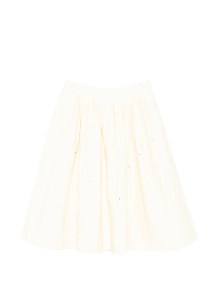  Samuel Guì Yang A-line Denim Skirt - Neutrals 