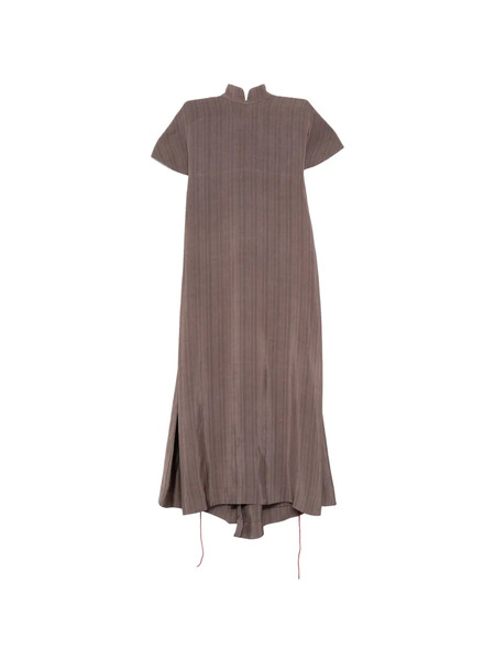 Samuel Guì Yang Plaid Dress - Brown 