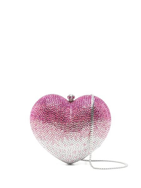 San Blas Heart Embellished Clutch Bag - Pink 