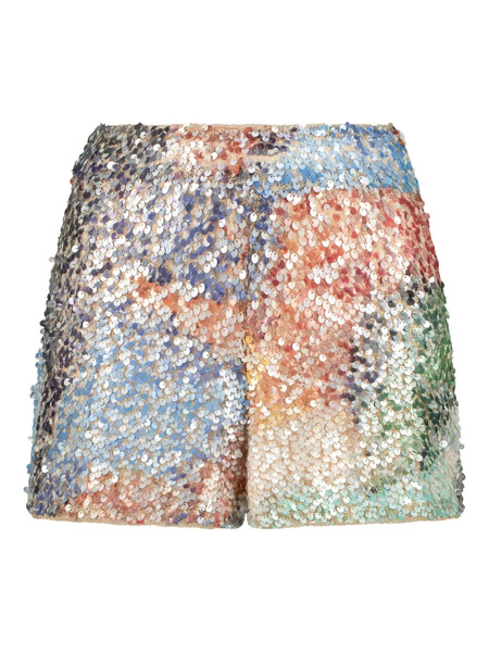  Sana Osmani Chronos Sequin Shorts - Blue 
