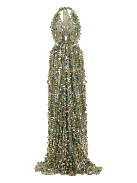  Sana Osmani Divina Sequin Maxi Dress - Blue 