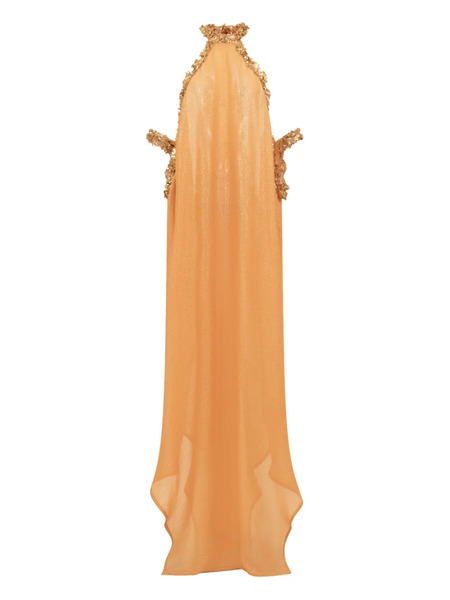  Sana Osmani Isis Sequin-embellished Maxi Dress - Orange 