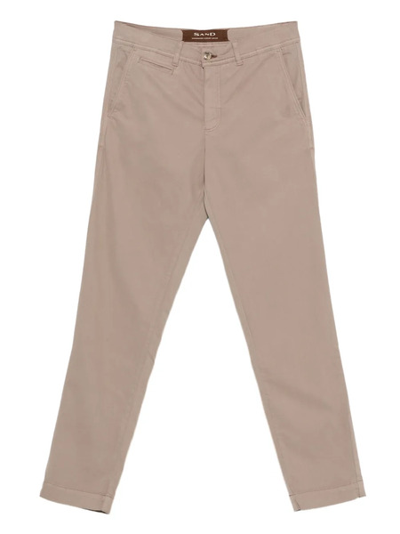  Sand Dilan Suede-touch Trousers - Neutrals 