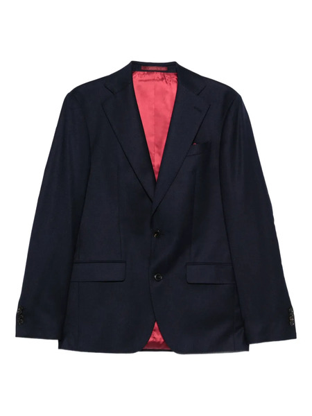  Sand Single-breasted Blazer - Blue 