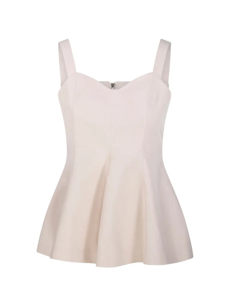  Sandbeige Flared Straps Top - Neutrals 