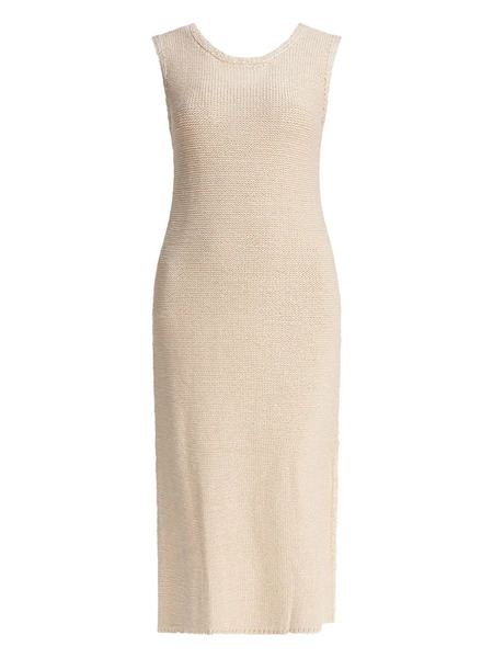  Sandbeige Knitted Sleeveless Dress - Neutrals 