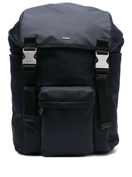  Sandro Buckle Backpack - Blue 