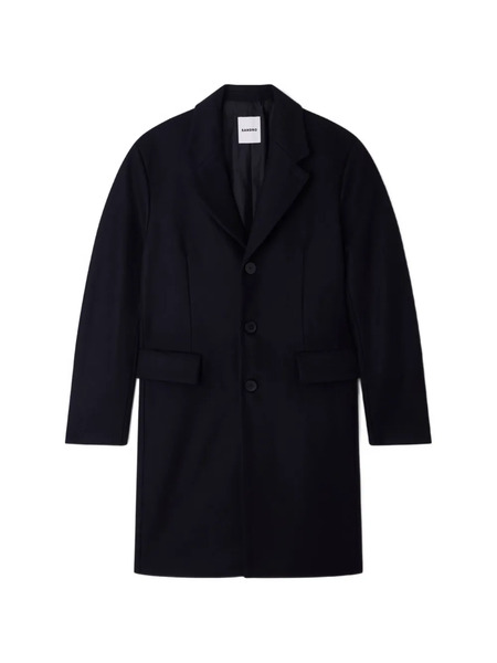  Sandro Button-fastening Coat - Blue 