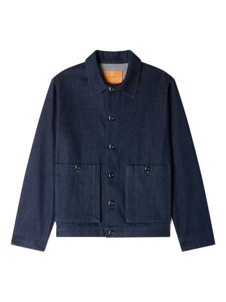 Sandro Button-front Denim Jacket - Blue 
