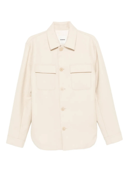  Sandro Buttoned Overshirt - Neutrals 