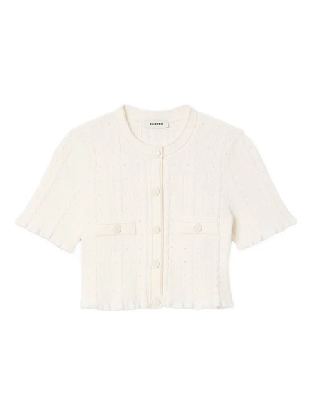  Sandro Cable-knit Cardigan - Neutrals 