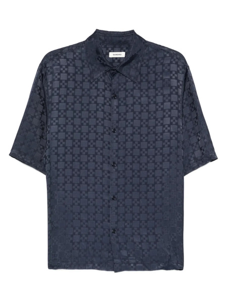  Sandro Check-pattern Shirt - Blue 