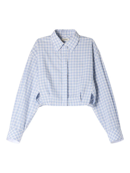  Sandro Check-pattern Shirt - Blue 
