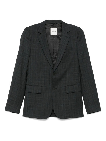  Sandro Classic Wool Blazer - Grey 