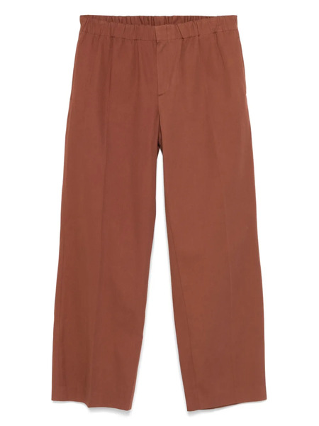  Sandro Cotton Straight-leg Trousers - Brown 