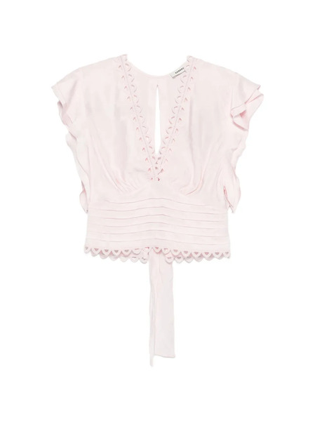  Sandro Danna Lace-detailtop - Pink 