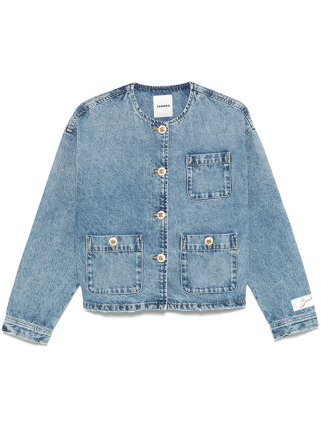  Sandro Denim Jacket - Blue 