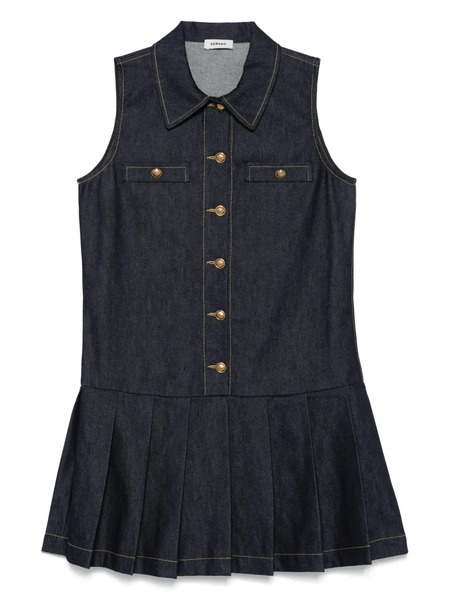  Sandro Denim Mini Dress - Blue 