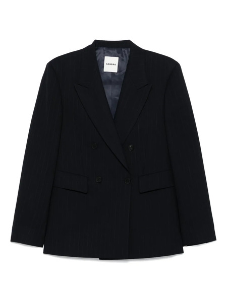  Sandro Double-breasted Blazer - Blue 