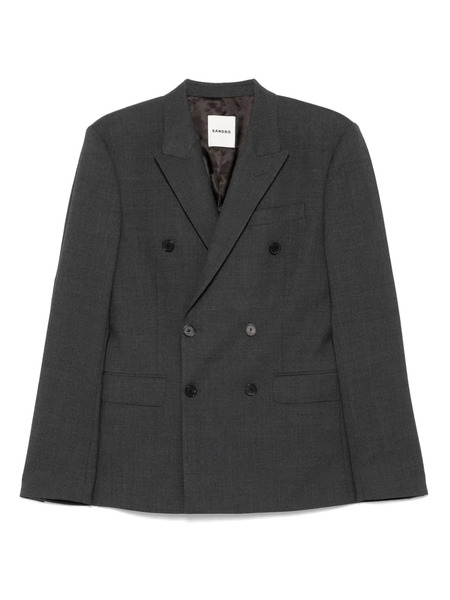  Sandro Double-breasted Blazer - Grey 