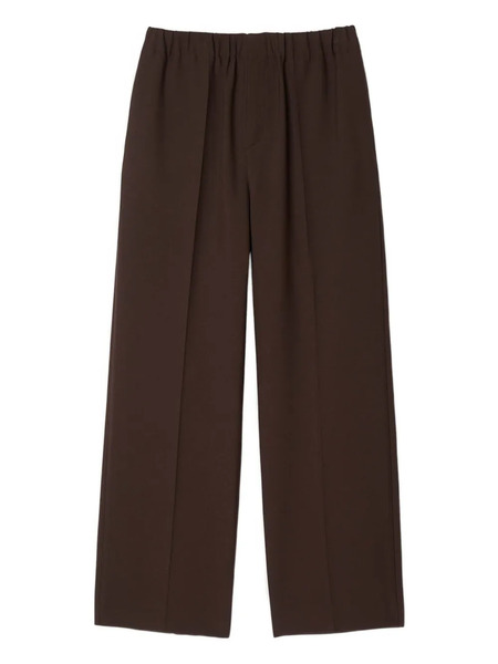  Sandro Elastic-waist Pleated Trousers - Brown 