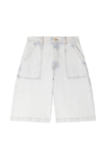  Sandro Faded Denim Shorts - Blue 
