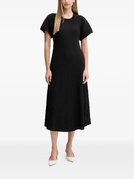 Sandro Ferrone Bacillo Pleated Midi Dress - Black 