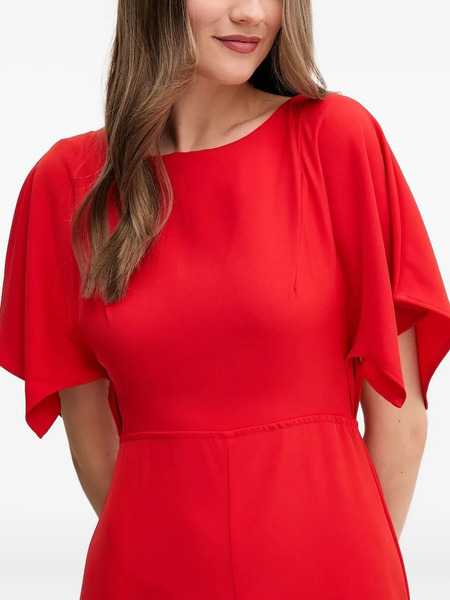  Sandro Ferrone Flutter-sleeve Midi Dress - Red 