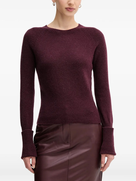  Sandro Ferrone Ribbed Cuff Sweater - Red 