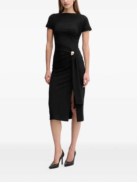  Sandro Ferrone Ring.detail Midi Dress - Black 