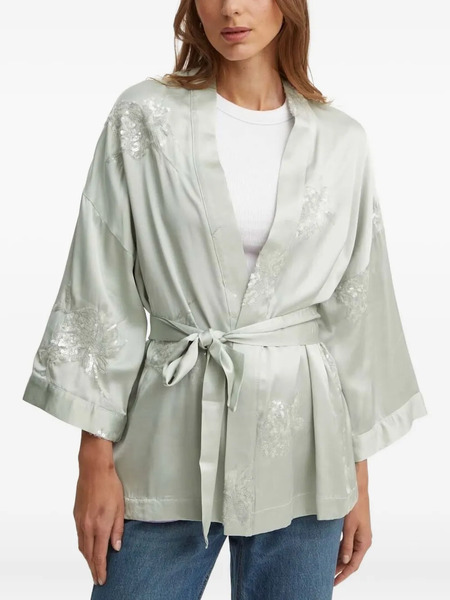  Sandro Ferrone Sequin-embellished Satin Top - Grey 
