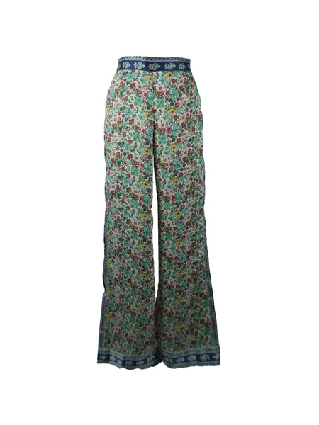  Sandro Floral-print Palazzo Pants - Green 