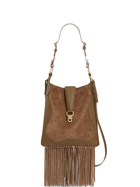  Sandro Fringe Crossbody Bag - Brown 