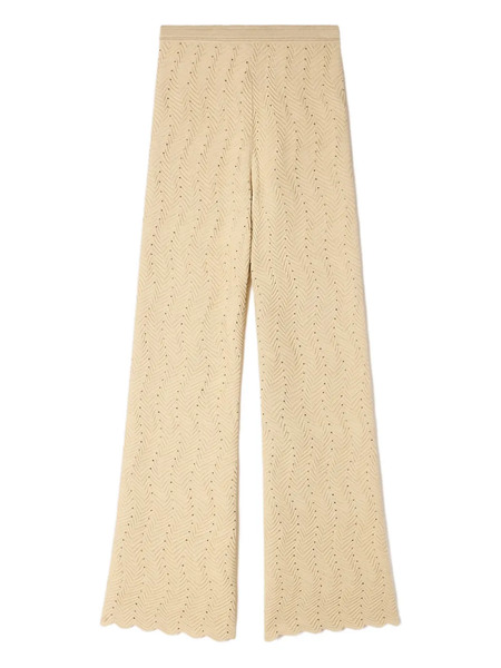  Sandro Geometric-pattern Textured Trousers - Neutrals 