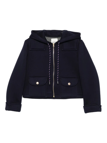  Sandro Hooded Zip-front Jacket - Blue 