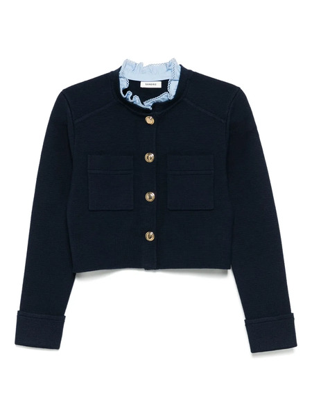  Sandro Knitted Cardigan - Blue 