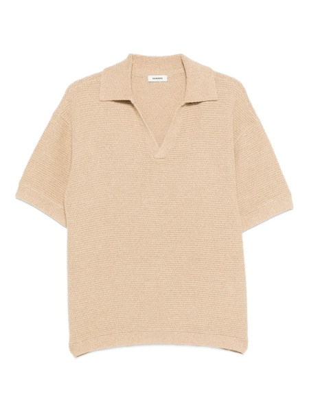  Sandro Knitted Polo Shirt - Neutrals 