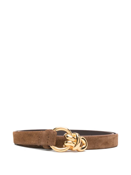  Sandro Knotted-buckle Suede Belt - Brown 