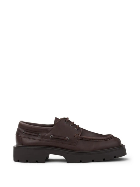  Sandro Lace-up Leather Derby Shoes - Brown 