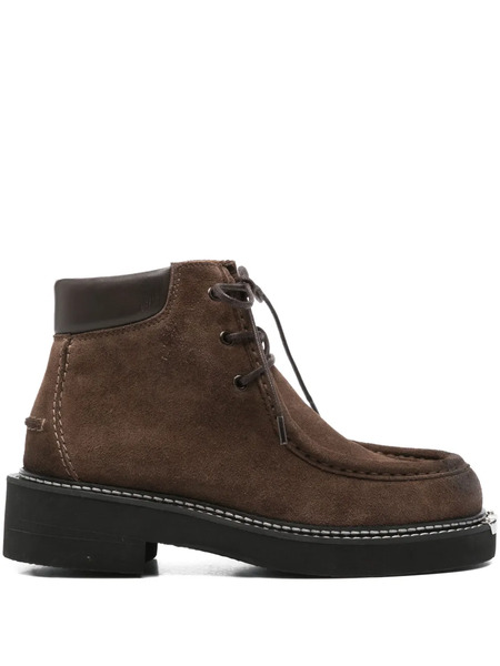 Sandro Lace-up Suede Boots - Brown 