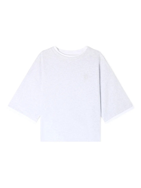  Sandro Logo-embroidered T-shirt - Grey 
