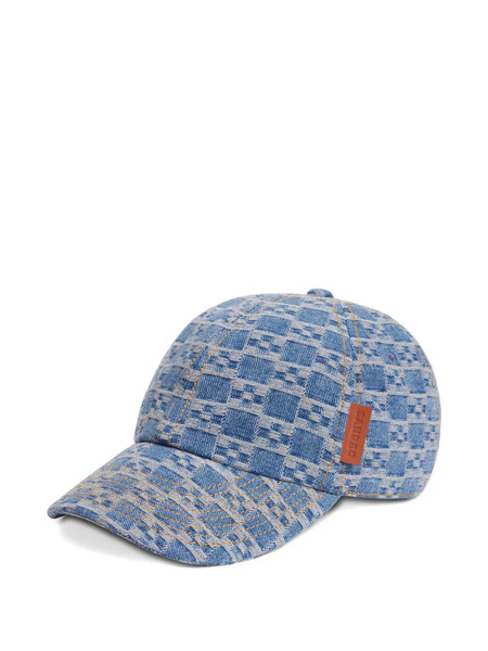  Sandro Logo-patch Patterned Baseball Cap - Blue 