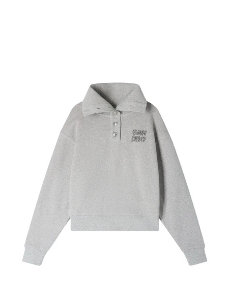  Sandro Logo-plaque Sweatshirt - Grey 