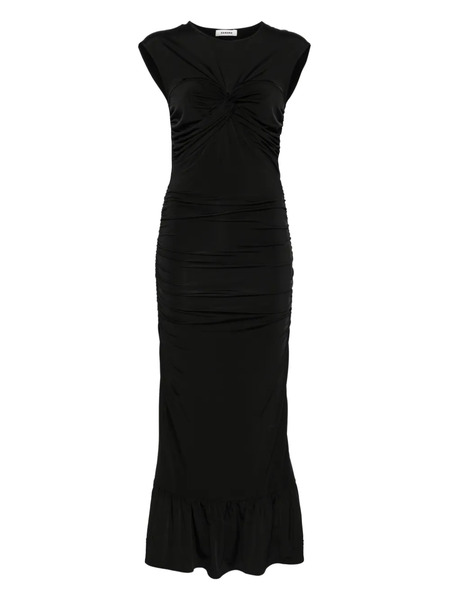  Sandro Maxi Knot-detail Dress - Black 