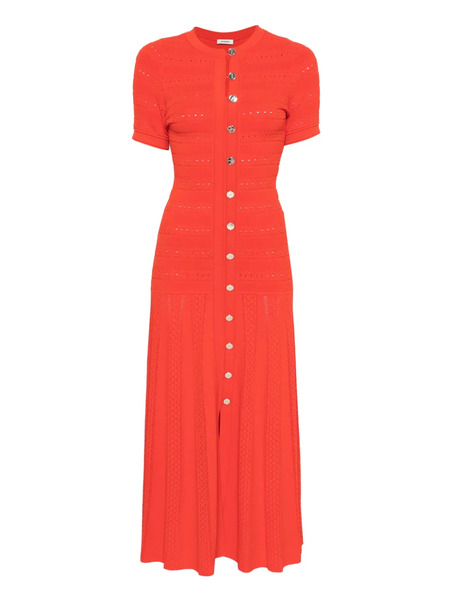  Sandro Midi Button-up Dress - Red 