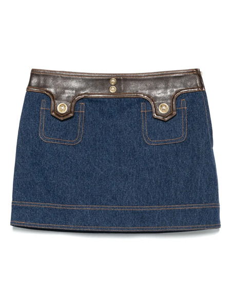 Sandro Mini Denim Skirt - Blue 