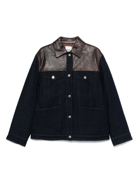  Sandro Panelled Denim Jacket - Blue 