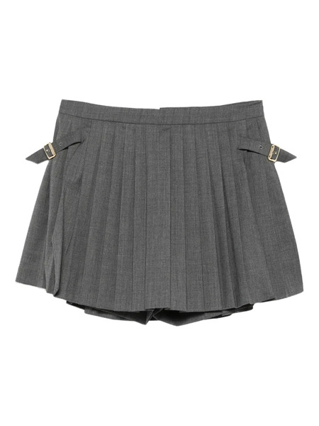  Sandro Pleated Buckle Skorts - Grey 