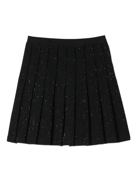  Sandro Pleated Mini Skirt - Black 